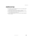 Page 179169
Additional tips
www.gateway.com
Additional tips
■If you plan to use several USB peripheral devices, take a portable USB hub 
to provide additional USB ports.
■Take a network cable if you need to connect to a network. Some hotels 
provide Internet connectivity only through their networks.
■If your notebook has been exposed to cold temperatures, allow it to warm 
to room temperature before turning it on.
■Ta k e  y o u r  System Restoration CDs in case you need to install an additional 
driver or...