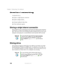 Page 198188
Chapter 11: Networking Your Notebook
www.gateway.com
Benefits of networking
A network lets you:
■Share a single Internet connection
■Share computer drives
■Share peripheral devices
■Stream audio and video files
■Play multi-player games
Sharing a single Internet connection
Each computer that is connected to the network can share the same broadband 
connection or modem and telephone line and access the Internet at the same 
time. This saves on the cost of installing another telephone line for your...