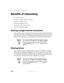 Page 202192
Chapter 11: Networking Your Notebook
www.gateway.com
Benefits of networking
A network lets you:
■Share a single Internet connection
■Share computer drives
■Share peripheral devices
■Stream audio and video files
■Play multi-player games
Sharing a single Internet connection
Each computer that is connected to the network can share the same broadband 
connection or modem and telephone line and access the Internet at the same 
time. This saves on the cost of installing another telephone line for your...