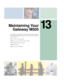 Page 21113
201
Maintaining Your
Gateway M505
This chapter provides basic information about maintaining 
your notebook hardware and software. Read this chapter 
to learn how to:
■Care for your notebook
■Protect your notebook from viruses
■Manage hard drive space
■Back up files
■Clean your notebook 