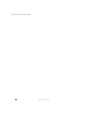 Page 10498
Wireless Ethernet Networking
www.gateway.com 