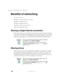 Page 176166
Chapter 11: Networking Your Tablet PC
www.gateway.com
Benefits of networking
A network lets you:
■Share a single Internet connection
■Share computer drives
■Share peripheral devices
■Stream audio and video files
■Play multi-player games
Sharing a single Internet connection
Each computer that is connected to the network can share the same broadband 
connection or modem and telephone line and access the Internet at the same 
time. This saves on the cost of installing another telephone line for your...
