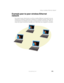 Page 185175
Using a wireless Ethernet network
www.gateway.com
Example peer-to-peer wireless Ethernet 
network
Use a peer-to-peer (also known as ad hoc) wireless Ethernet network if you are 
setting up or joining a temporary computer-to-computer network. This type of 
network does not include access into a wired network or the Internet. You can 
create this type of network to quickly move files from one computer to another. 