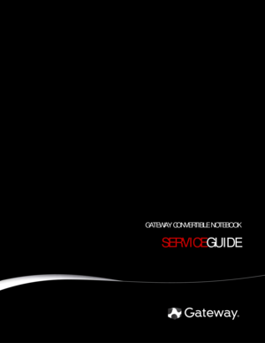 Page 1®
GATEWAY CONVERTIBLE NOTEBOOK
SERVICEGUIDE 