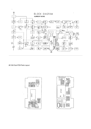 Page 4AE 502 Sub-PCB Parts Layout 
