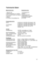 Page 30  
30  Technische Daten 
 
Mikrofonbuchse   Zubehörbuchse  
 
1 Mikrofon NF    1 Sendetaste PTT 
2 RX für Auswerter (ca. 2 kOhm) 2 Masse 
3 PTT-TX (bei Senden auf Masse)  3 Stummschalt. RX 
4 Up/Down    4 Diskriminator-Ausgang 
5 Masse    5 Modulation Sender 
6 12 Volt für Vorverstärker etc.  6 12 V DC 
 
 
Frequenzbereiche: 
80/12:    26.565 bis 27.405 MHz FM (Kanäle 1-80) 
27.005 bis 27.135 MHz AM (Kanäle 4-15) 
40 FM CEPT:   26.965 bis 27.405 MHz FM (Kanäle 1-40) 
40/40:   26.965 bis 27.405 MHz AM und...