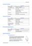 Page 85Specifications 
OPERATION GUIDE11-3
Scanning Functions
Document Processor
Environmental Specifications
Optional Equipment
Print Server (IB-110)
The print server (IB-110) provides an optimal printing network 
for Kyocera printers and copiers so that all users on the network 
can take advantage of them. The included utility, Virtual Link 
enables you to utilize the MFP’s scanning function.
The print servers USB interface offers easy external 
connections. Our original utility simplifies configuring your...