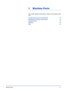 Page 23Machine Parts1-1
1 Machine Par ts
This chapter identifies machine parts, indicators, and operation panel 
keys.
Components at the Front of the Printer1-2
Components at the Rear of the Printer 1-3
Operation Panel 1-4
Indicators 1-5
Keys 1-6
Downloaded From ManualsPrinter.com Manuals 