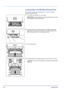 Page 422-14Loading Paper
Loading Paper into MP (Multi-Purpose)Tray
This machine can load up to 50 sheets of 11 × 8 1/2 or A4 paper 
(80 g/m²) into the MP Tray.
1Pull the MP tray towards you until it stops.
2Adjust the position of the paper guides on the MP tray. Standard 
paper sizes are marked on the MP tray. For standard paper sizes, 
slide the paper guides to the corresponding mark.
3Pull out the subtray.
4Align the paper with the paper guides and insert as far as it will go.
IMPORTANTWhen pulling the...