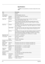 Page 886-2Appendix
Specifications
NoteThese specifications are subject to change without notice.
ItemDescription
Ty p e
Desktop
Printing Method
Electrophotography, laser scan
Paper Weight Cassette
60 to 120 g/m² (Duplex: 60 to 105 g/m²)
MP Tray
60 to 220 g/m²
Paper Type Cassette
Plain, Preprinted, Bond, Recycled, Rough, Letterhead, Color (Colour), 
Prepunched, High Quality, Custom 1 to 8 
MP Tray
Plain, Transparency, Preprinted, Labels, Bond, Recycled, Rough, Vellum, 
Letterhead, Color (Colour), Prepunched,...