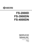 Page 1SERVICE
MANUAL
Published in January 2007
842GA115
2GASM065
Rev.5
FS-2000D
FS-3900DN
FS-4000DN
Downloaded From ManualsPrinter.com Manuals 