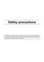 Page 5Safety precautions
This booklet provides safety warnings and precautions for our service personnel to ensure the safety of
their customers, their machines as well as themselves during maintenance activities. Service personnel
are advised to read this booklet carefully to familiarize themselves with the warnings and precautions
described here before engaging in maintenance activities.
Downloaded From ManualsPrinter.com Manuals 