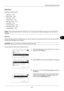 Page 2158
8-27
Default Setting (System Menu)
Date/Timer 
Date/Timer settings include:
• Date/Time …8-27
• Date Format …8-29
• Time Zone …8-30
• Summer Time …8-31
• Auto Error Clear …8-32
• Auto Sleep …8-34
• Auto Panel Reset …8-37
• Low Power Timer …8-39
• Unusable Time …8-40
NOTE: If user login administration is enabled, you can only change the settings by logging in with administrator 
privileges.
Date/Time
Set the date and time for the location where you use the machine. If you perform Send as E-mail, the...