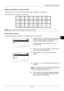 Page 3018
8-113
Default Setting (System Menu)
Adding a Destination on One-touch Key
This machine has 11 one-touch keys and you can register 2 destinations to each of them.
The one-touch keys are arranged as shown below:
NOTE: Refer to  One-Touch Key on page 3-3  for how to use them.
Registering new destination
Use the procedure below to register a new destination under a One-touch key.
1In the Send or FAX  screen, press the one-touch key to 
which you want to register the destination and hold it (2 
seconds or...