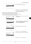 Page 3338
8-145
Default Setting (System Menu)
6Press the OK key. USB Device appears.
7Press the U or V key to select [Unblock] or [Block].
8Press the OK  key. Completed.  is displayed and the 
screen returns to the System menu.
Optional interface (Optiona l interface card setting)
This locks and protects the optional  interface slot. The default setting is Unblock .
Use the procedure below to specify the optional interface setting.
1In the Sys. Menu/Count. menu, press the  U or V  key to 
select [System].
A...