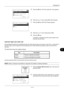 Page 37511
11-13
Management
5Press the OK key. The User Login Set. menu appears.
6Press the U or V key to select [NW User Property].
7Press the OK  key. NW User Property appears.
8Press the U or V key to select [On] or [Off].
9Press the OK  key.
Completed.  is displayed and the screen returns to the 
User/Job Account menu.
Unknown login user name Job 
This specifies the behavior for handling the jobs sent with unknown login user names or User ID (i.e. unsent IDs). If 
the User Login is set to invalid and Job...