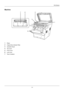 Page 34Part Names
1-4
Machine
1Platen
2Original Size Indicator Plate
3Operation Panel
4Top Cover
5Front Cover
6Lock Lever
7Toner Container
1
2
3
4
5
6
7
Downloaded From ManualsPrinter.com Manuals 