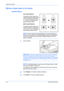 Page 58Copying Functions 
4-8OPERATION GUIDE
Making a margin space on the copies
Standard Margin
[Inch specifications]
The position of the image of the 
original is shifted for copying and 
a 0.13/0.25/0.38/0.50/0.63/0.75 
()  (1/8-inch increments) width 
binding margin created.
[Metric specifications]
The position of the image of the 
original is shifted for copying and 
a 1 to 18 mm (1 mm increments) 
width binding margin created.
NOTE: If the left width of the Binding Margin is set when setting the 2-
Sided...