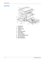 Page 24Name of Parts 
1-2OPERATION GUIDE
Main Body
1Original Cover
2Output Tray
3Operation Panel
4Cassette
5Paper Width Guides
6Paper Stopper
7Left Cover Handle
8MP Tray (multi-purpose tray)
9MP Tray Extension
10Paper Width Guides
1
2
3
7 8
9
10
654
Downloaded From ManualsPrinter.com Manuals 