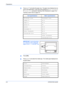 Page 38Preparations 
2-8OPERATION GUIDE
3Press U or V and select the paper size. The paper sizes displayed are as 
given in the table below.
 In the case of the selection of Other Standards 
or Custom Size, proceed to Inputting Other Standards on page 2-9 or 
Inputting Custom Size on page 2-9.
IMPORTANT: Use the illustration  
as a reference when setting the 
paper in the ## R in the MP Tray.
4Press [OK].
5Press U or V and select the media type. The media types displayed are 
as given below.Inch specifications...