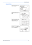 Page 81Optional Equipment 
BASIC OPERATION GUIDE4-9
Using the Finisher
Sorted copies are output to the 
Finisher Tray offset.
Adjust the Finisher Tray Extension 
to accommodate the size of 
paper.
Paper sizes are marked on the 
Finisher Tray Extension. Open 
Paper Output Guide 1 or 2, 
depending on the paper size.
When stapling large paper such 
as A3, B4, 11 × 17 (Ledger) and 
8
1/2× 14 (Legal), open the 
Process Tray Extension.
Downloaded From ManualsPrinter.com Manuals 