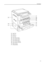 Page 33Part Names
1-3
21Output Tray
22Left Cover 1
23Left Cover 2
24Front Cover
25Toner Container (Black)
26Toner Container (Yellow)
27Toner Container (Cyan)
28Toner Container (Magenta)
29Toner Container Lock Lever
30Waste Toner Box
31Carrying Handles
2221
23
24
25
26
28
27
29
30
31
Downloaded From ManualsPrinter.com Manuals 