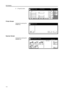 Page 32Part Names
1-6
5[Program] screen
Printer Screen 
Displayed by pressing the 
Printer key. 
Scanner Screen
Displayed by pressing the 
Scanner key. 
11×8½ Paper  Si ze Set
Co mbi ne
Sheet Ma r g i n /
Ce n te r i n g
Col or  func. Function User choice Ba si cCha nge Delete abc100%Ready to copy.
NameEr ase
Pr ogr amRe g ./ D e l e te
list a
list b
list clist d
file 1
file 2Re g i ste r Re ca l l
( Full-Color )
Pr i nter
Me n uCa nce l
Ready to pr int.
GO
Select scanner function.
Send
Database
Connecti onScan...