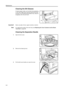 Page 73Maintenance
5-2
Cleaning the Slit Glasses
If copies appear soiled, such as black lines appearing 
on the copy image while using the optional document 
processor, the slit glasses A and  B are dirty. Wipe the 
slit glasses with  a dry soft cloth.
Important!Never use water, thinner, organic solvents or alcohol.
NoteFor cleaning the inside of the main body, see  Replacing the Toner Container and the Waste 
Toner Box on page 5-5.
Cleaning the Separation Needle
1Open the front cover.
2Remove the cleaning...