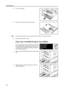 Page 93Troubleshooting
6-12
4Pull out the cassette.
5Remove any jammed paper without tearing it.
NoteIf the paper does happen to tear, remove any loose scraps from inside the machine.
6Push the cassette back in firmly.
Paper Jam in the Multi-Purpose Tray (JAM10)
If Paper misfeed in stack bypass. Remove 
paper  appears and the jam location indicator shown in 
the illustration blinks, a paper jam has occurred in the 
multi-purpose tray. Perform the following procedure to 
remove the jammed paper.
1Remove all of...