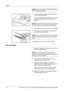 Page 16English 
14  DF-760(B), MT-720(B), BF-720, PH-5A, PH-5B AND PH-5C OPERATION GUIDE
NOTE: Refer to the Operation Guide for the machine 
for more detailed information.
2Load the originals in the Document Processor, or 
one at a time on the Platen.
Ensure the orientation of the originals is the same 
as that selected for Hole Punch mode on the 
machine.
NOTE: Refer to the Operation Guide for the machine 
for Document Processor and Platen specifications.
3Select other features as required and press Start....