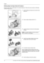 Page 20English 
18  DF-760(B), MT-720(B), BF-720, PH-5A, PH-5B AND PH-5C OPERATION GUIDE
Refilling Staple Cartridge Holders B/C (Option) 
Follow the steps below to refill staples for the optional folding unit. Follow the same procedure to refill staple 
cartridge holders B and C. 
1Push the folding unit release lever and pull out the 
folding unit. 
2Remove staple cartridge holder B or C. 
3Open the stopper and remove the empty staple 
cartridge.
NOTE: The staple cartridge can only be removed 
when it contains...