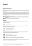 Page 5DF-760(B), MT-720(B), BF-720, PH-5A, PH-5B AND PH-5C OPERATION GUIDE 3
English
Safety Information
Please read the Operation Guide before using this product. After reading, keep it close to the copier/printer for 
easy reference.
Refer to the Operation Guide for the copier/printer for information on the service representative for your product.
The sections of this Operation Guide and parts of this product marked with symbols are safety warnings. These 
are designed to protect the user, other individuals...