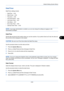 Page 295Default Setting (System Menu)
8-55
8
Date/Timer 
Date/Timer settings include:
• Date/Time …8-55
• Date Format …8-55
• Time Zone …8-56
• Auto Panel Reset …8-56
• Low Power Timer …8-57
• Auto Sleep …8-57
• Error Clear Timer …8-59
• Interrupt Clear Timer …8-59
NOTE: If user login administration is enabled, you can only change the settings by logging in with 
administrator privileges.
Date/Time 
Set the date and time for the location where you use the machine. If you perform Send as E-mail, the date and...