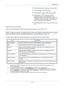 Page 378Management
11-12
10Select the user access privilege and press [OK].
11Press [Change] of Print Restriction.
12Select [Reject Usage] or [Off] and press [OK].
13Follow steps 11 and 12 above to set Print 
Restriction (Color), Copy Restriction, Copy 
Restriction (Color), Copy Restr. (Full Color), Send 
Restriction, FAX TX Restriction, Storing Restr. in 
Box, and Storing Restr. in Memory.
14Press [Register] to add a new group on the group 
list.
Obtain Network User Property
Set the required information to...