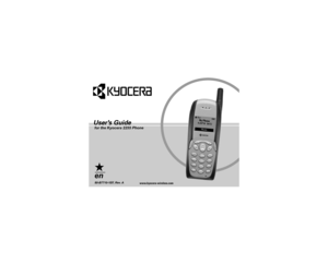 Page 1for the Kyocera 2255 Phone 