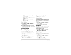 Page 40PQpÉííáåÖë
Ó^å~äçÖ=çåäó=
ëÉíë=íÜÉ=éÜçåÉ=íç=ïçêâ=áå=
~å~äçÖ=ãçÇÉ=çåäóK
Ó
^å~äçÖ=Å~ää=
ÑçêÅÉë=~=Å~ää=áåíç=~å~äçÖ=ãçÇÉ=
Ñçê=íÜÉ=åÉñí=Å~ääK
Ó
aáÖáí~ä=çåäó=
ëÉíë=íÜÉ=éÜçåÉ=íç=ïçêâ=áå=
ÇáÖáí~ä=ãçÇÉ=çåäóK
oÉëÉí=sj=`çìåíNK
pÉäÉÅí=
jÉåì
=→=
pÉííáåÖë=
→=
jÉëë~ÖáåÖ=
→=
oÉëÉí=sj=`çìåíK
OK
pÉäÉÅí=
vÉë
=íç=êÉëÉí=íÜÉ=Åçìåí=çê=
kç=íç=Å~åÅÉä=
ïÜÉå=óçì=êÉÅÉáîÉ=íÜÉ=éêçãéíI=oÉëÉí=îçáÅÉã~áä=
ãÉëë~ÖÉ=Åçìåí=íç=òÉêç\Ò
^ÅÅÉëëçêó=cÉ~íìêÉëmçïÉê=_~ÅâäáÖÜíáåÖqÜáë=~ääçïë=Ä~ÅâäáÖÜíáåÖ=íç=êÉã~áå=çå=ïÜÉå=...