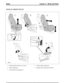 Page 229MANUAL FRONT SEATS
Height adjustment (drivers seat only)1
Recline adjustment2
Forward/backward adjustment3
Lumber support adjustment4
Folding armrest adjustment (if fitted)5
(G421327) Technical Training236
Lesson 3 – Body and PaintSeats 