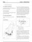 Page 231Seat cushion height adjustment3
Forward/Backward adjustment
Push and hold the switch forwards or backwards to move
the seat to the desired position.
Seat back adjustment
Twist the switch forwards or backwards until the desired
seat back angle is achieved.
Seat cushion height adjustment
Push the switch up or down to raise or lower the
cushion.
Front Seat Motors
The seat motors are a permanent magnet motor type
coupled to a rack and pinion assembly. Should the motor
seize or stick an internal thermal...