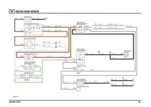 Page 57HEATED REAR SCREEN 
Defender (LHD)5640
HEATED REAR SCREEN
VWR000550-A-01
IN2 IN1
2A 2B
1
POS4-CRANKPOS3-IGN POS2-AUX
87A
87
86 85 30
60 AMPLINK 2
FUSE 3220 AMP
(110) (90)
(TD5)
(TDI)
(110)
C0565-1
(90)
C0557-1
1.2 WATTTELL/TALE
100 AMPLINK 1FUSE 1410 AMP60 AMPLINK 5
EARTH (E107)
12 VO LTS
C0236-8 C0072-1
C0286-11
C0285-2 C0285-16
C0285-1 C0285-20C0595-10 C0595-9C0377-2 C1760-2
C1102-6 C0704-6 C0382-1 C0286-12C0550-8
C0381-1C0704-1 C1102-1 C0377-2 C0391-2
C0286-10 C0044-87 C0044-30
C0044-86 C0044-85...