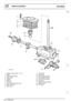 Page 18137 MANUALGEARBOX 
15 I 
17 
ST 2185 M 
1. Gaiter  retaining  screw - 4 off, 
2. Gaiter. 
3.  Gaiter  support  plate. 
4. Gate plate. 
5. Gasket. 
6.  Split  pin. 
7. Clivis  pin. 
8.  Circlip  retaining  Nylon seat. 
9. Gear lever ball. 
10. 
Nylon seat.  11. 
Cross  shaft. 
12.  Gear  lever. 
13.  Gear  change  housing. 
14.  Non
-mettalic  bushes. 
15.  Counter  sunk screws. 
16.  End  cover. 
17.  Detent  spring and plate. 
18.  Selector  fork. 
19. 
0 rings. 
-12 
DEFENDER  