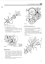 Page 1732.50 LITRE DIESEL ENGINE 
ST769M 
FIT ALTERNATOR - 12 VOLT 
1. Fit adjustment link to front  cover. 
2. Assemble  the alternator  to thc engine brxkct with 
the  two  pivot  bolts, 
distancc piece and  washers, 
leaving  the bolts  slack. 
3. Fit thc adjustment link to the  timing  cover and 
attach 
to alternator with adjusting clamp  bolt. 
12 
STl 
Adjust belt tension 
4. Fit the drive  belt and pivot  the alternator  away 
from  the engine,  but 
do not  apply  pressure  to the 
stator 
or slip-ring...