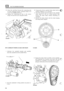 Page 1961121 V8 CYLINDER ENGINE 
3. Temporarily  fit the  camshaft  chain wheel  with the 
marking  ‘FRONT’ or ‘F’ outwards. 
4.  Turn  the camshaft  until the mark 
on the camshaft 
chain  wheel 
is at the  six o’clock  position,  then 
remove  the chain  wheel  without  disturbing 
thc 
camshaft. 
5. Encircle  the chain  wheels  with the chain  keeping 
the  timing  marks aligned. 
-. ‘5 12. Check  the end-float  between  the connecting-rods 
on  each  crankshaft  journal. Clearance  limits: 
0,15 
to 0,37 mm...