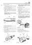 Page 419STEERING 
::: ., ., 
.. . ,, .-. . .. .. . ... .- . __ . ... 
Valve and worm  assembly 
34. Examine  the valve  rings  which  must be free  from 
cuts, scratches  and grooves.  The valve rings  should 
be  a loose 
fit in the  valve  grooves. 
35. Remove  the  damaged  rings ensuring  that no 
damage 
is done  to the  seal grooves. 
36.  If required, 
fit replacement  rings, using the ring 
expander  606602. Both rings and  tool  may be 
warmed 
if found  necessary.  Use  hot  water  for this 
purpose....