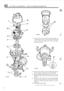 Page 54614 ELECTRICAL EQUIPMENT - FOUR CYLINDER DISTRIBUTOR 
ST1832M 
21. Fit the  drive  dog so that the driving  tongues  are 
parallel  with the rotor  arm electrode  and to the  left 
of its centre  line when  the rotor arm points 
upwards  as shown. 
ST 
22. If a new  shaft  is fitted  it must be drilled  through  the 
hole 
in the  drive  dog using  a 4.76 mm (A) drill. 
23. During  drilling,  push the shaft  from the cam end, 
pressing  the drive  dog and washer  against the body 
shank. 
24.  Secure  the...