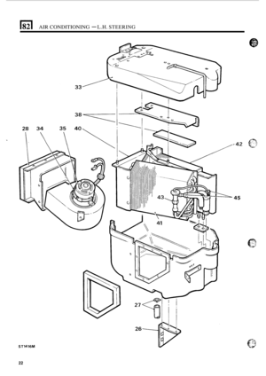 Page 30IF1 AIR CONDITIONING - L.H. STEERING 
ST1416M 
e42 
45 
22  