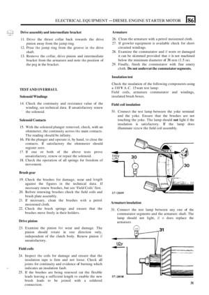 Page 65ELECTRICAL EQUIPMENT - DIESEL ENGINE STARTER  MOTOR El 
