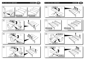 Page 112RTC  8161A / 8141A - ROOF RACK DEFENDER
9687
RTC 8141A
RTC 8161A
0.8 mm
0.8 mm
1.6 mm
1.6 mm
1.6 mm
1.6 mm
RTC  8161A / 8141A - ROOF RACK DEFENDER
345
0.8 mm
0.8 mm
2
RTC 8161A
RTC 8141A
1.6 mm
1.6 mm
0.8 mm
0.8 mm 