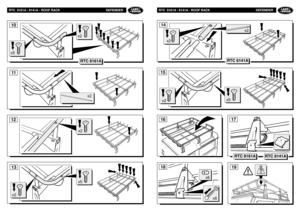 Page 113RTC  8161A / 8141A - ROOF RACK DEFENDER16
17
x6
18
x6
x5
x2
1415
RTC 8141A
RTC 8161A
RTC 8141A
75Kg
19
x2
x2
RTC  8161A / 8141A - ROOF RACK DEFENDER111312
x2x5
x2
10x5
x2
RTC 8161A
x2 