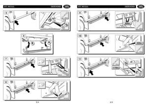 Page 119STC 8015AA DEFENDER
4 4/
/4
4
STC 8015AA DEFENDER
3 3/
/4
4
M8x40
7
9
8
M10x25
1011
19mm
111Nm
13mm
26Nm
17mm
45Nm
6
B
A
5
19mm 