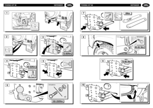 Page 125TOWING KIT 90 DEFENDER
0Nm
7
TOWING KIT 90 DEFENDER
40-50Nmx3
4
M10x25mm
x2
3
75-90NmM16x50mm
8
40-50 Nm
M12x40mm
10
12
5
75-90 Nm
9
x2
6
160-200Nm
M16x60mm
x2
M12x50mm 